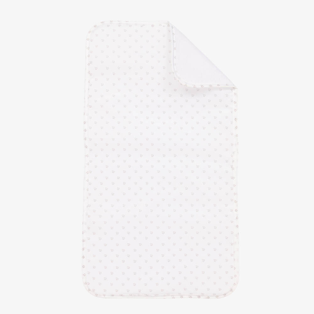 Pasito a Pasito-Ivory Faux Leather Baby Changing Bag (41cm) | Childrensalon