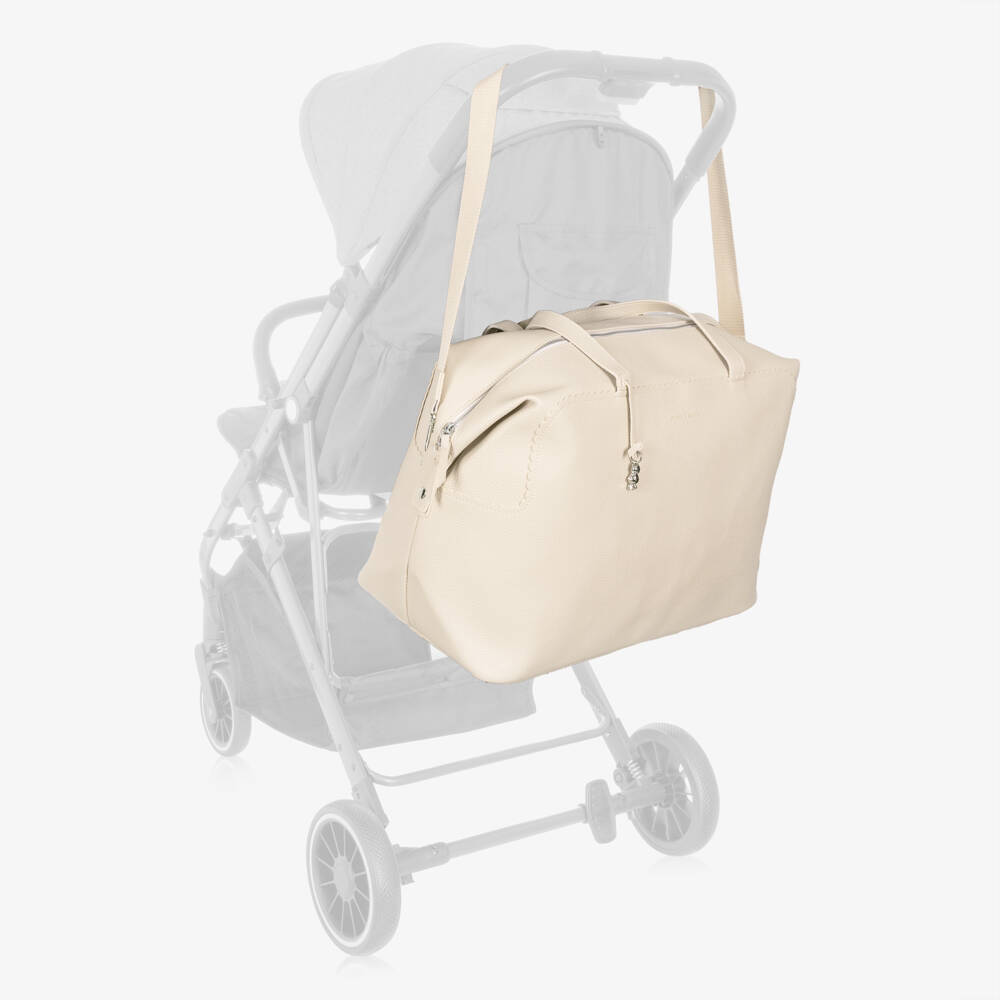 Pasito a Pasito-حقيبة تغيير الحفاضات جلد صناعي لون عاجي للرضع (50 سم) | Childrensalon