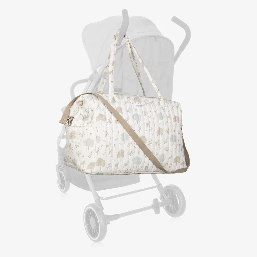 Pasito a Pasito-Ivory Quilted Weekend Changing Bag (50cm) | Childrensalon