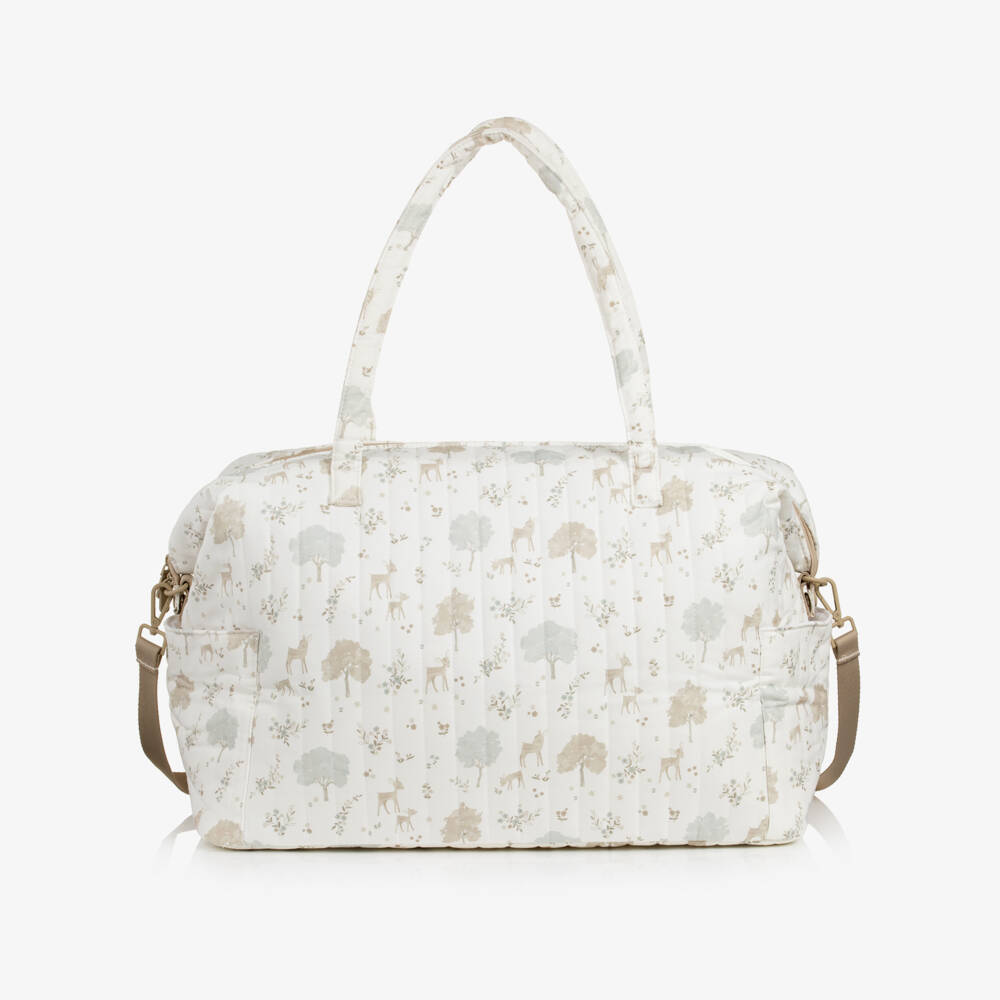 Pasito a Pasito-Ivory Quilted Weekend Changing Bag (50cm) | Childrensalon