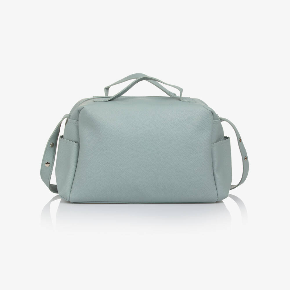 Pasito a Pasito-Pale Green Faux Leather Changing Bag (41cm) | Childrensalon