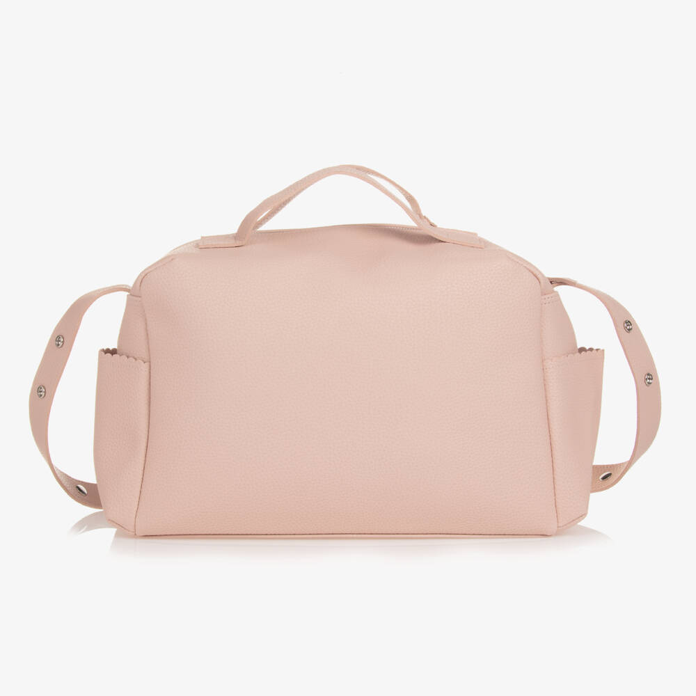 Pasito a Pasito-حقيبة تغيير جلد صناعي لون زهري فاتح (41 سم) | Childrensalon