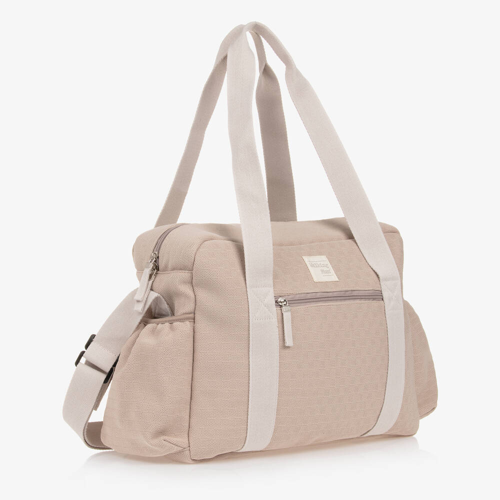 Pasito a Pasito Walking Mum-Пеленальная сумка розовая из экосетки (39см) | Childrensalon