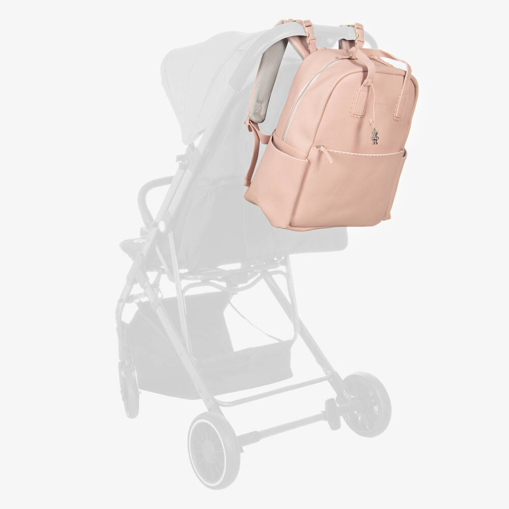 Pasito a Pasito Walking Mum-Пеленальный рюкзак розовый из искусственной кожи (38см) | Childrensalon