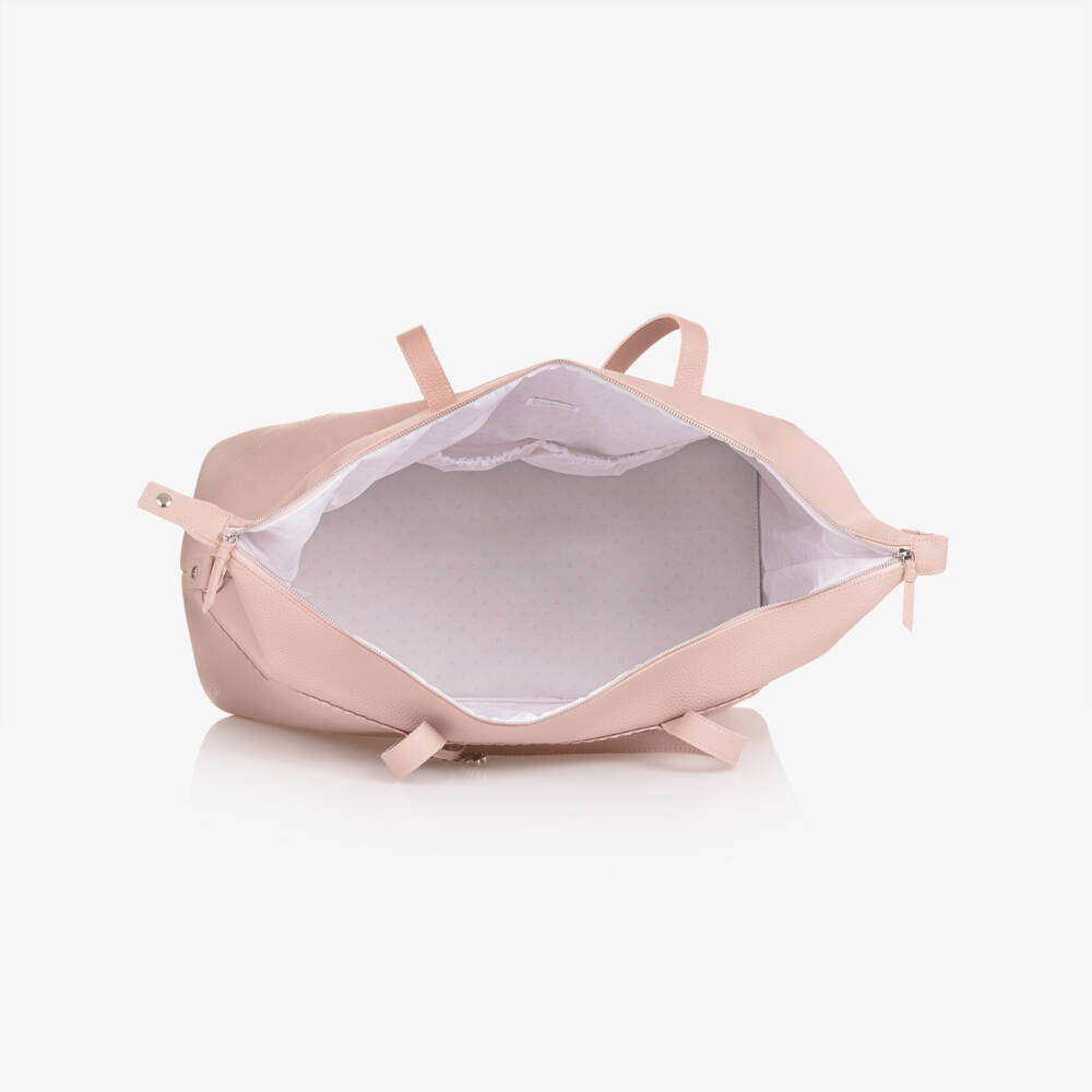 Pasito a Pasito-حقيبة تغيير الحفاضات جلد الصناعي لون زهري (50 سم) | Childrensalon