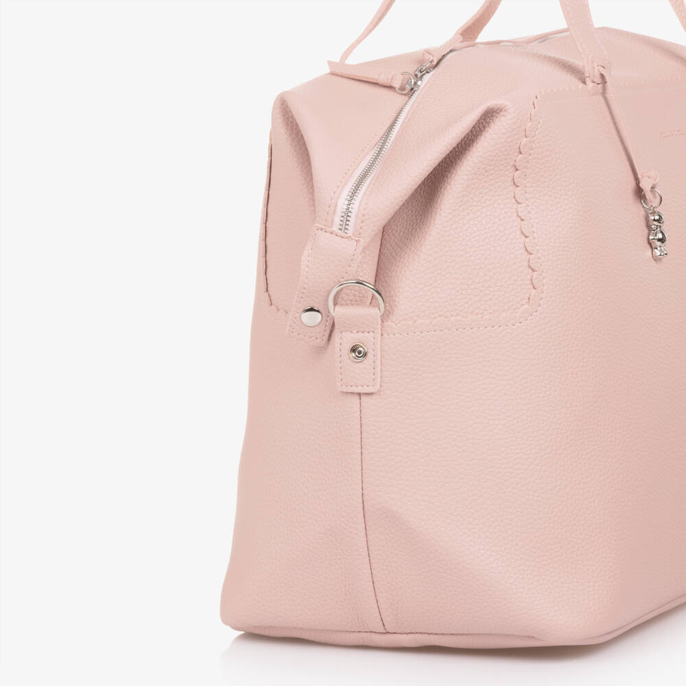 Pasito a Pasito-حقيبة تغيير الحفاضات جلد الصناعي لون زهري (50 سم) | Childrensalon