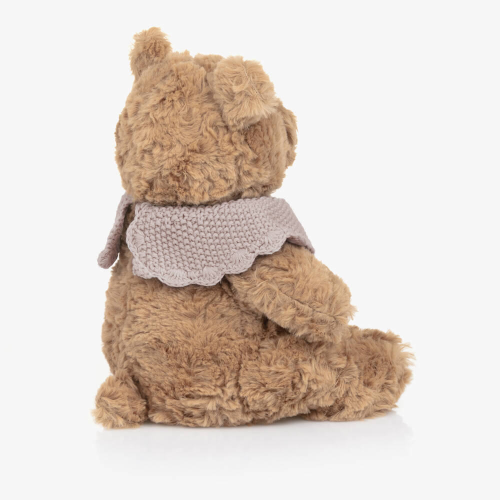 Pasito a Pasito Walking Mum-Plush Teddy Bear with Pink Knitted Collar (26cm) | Childrensalon