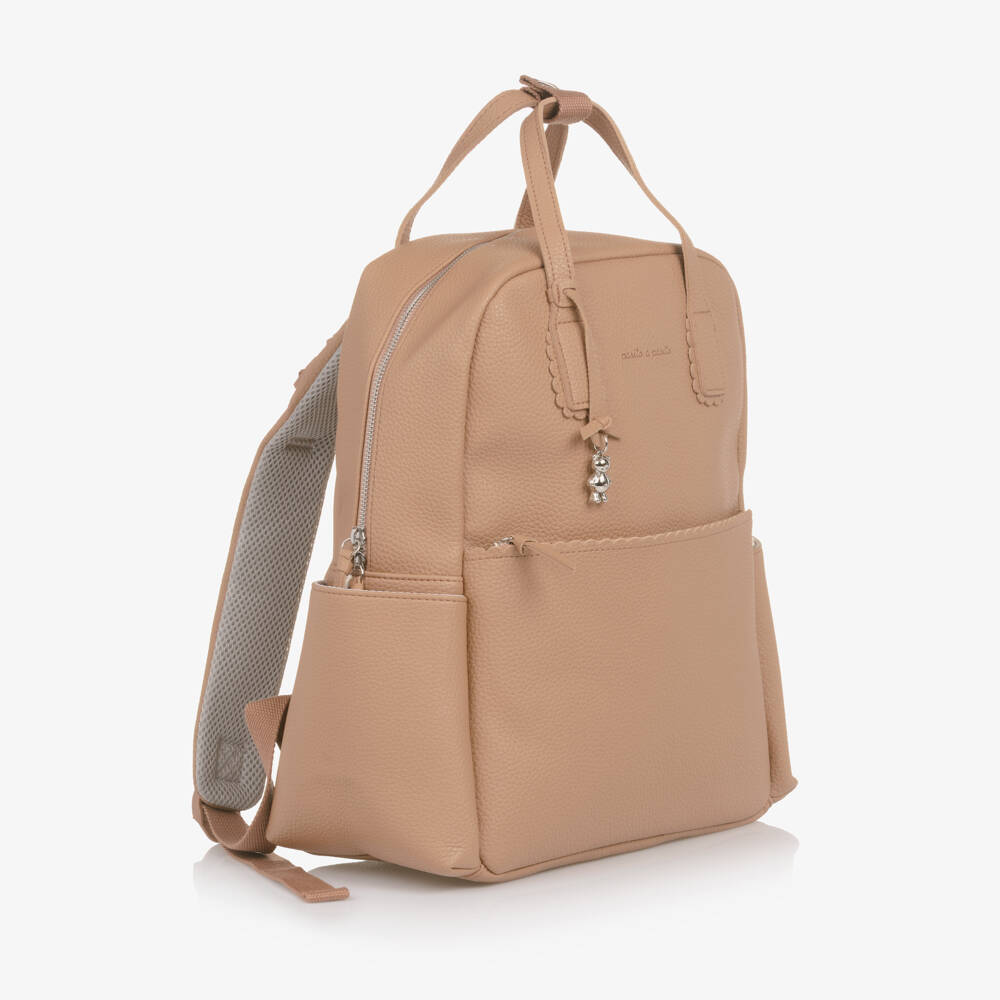 Pasito a Pasito Walking Mum-Пеленальный рюкзак коричневый из искусственной кожи (38см) | Childrensalon