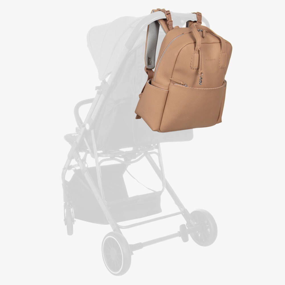 Pasito a Pasito Walking Mum-Пеленальный рюкзак коричневый из искусственной кожи (38см) | Childrensalon