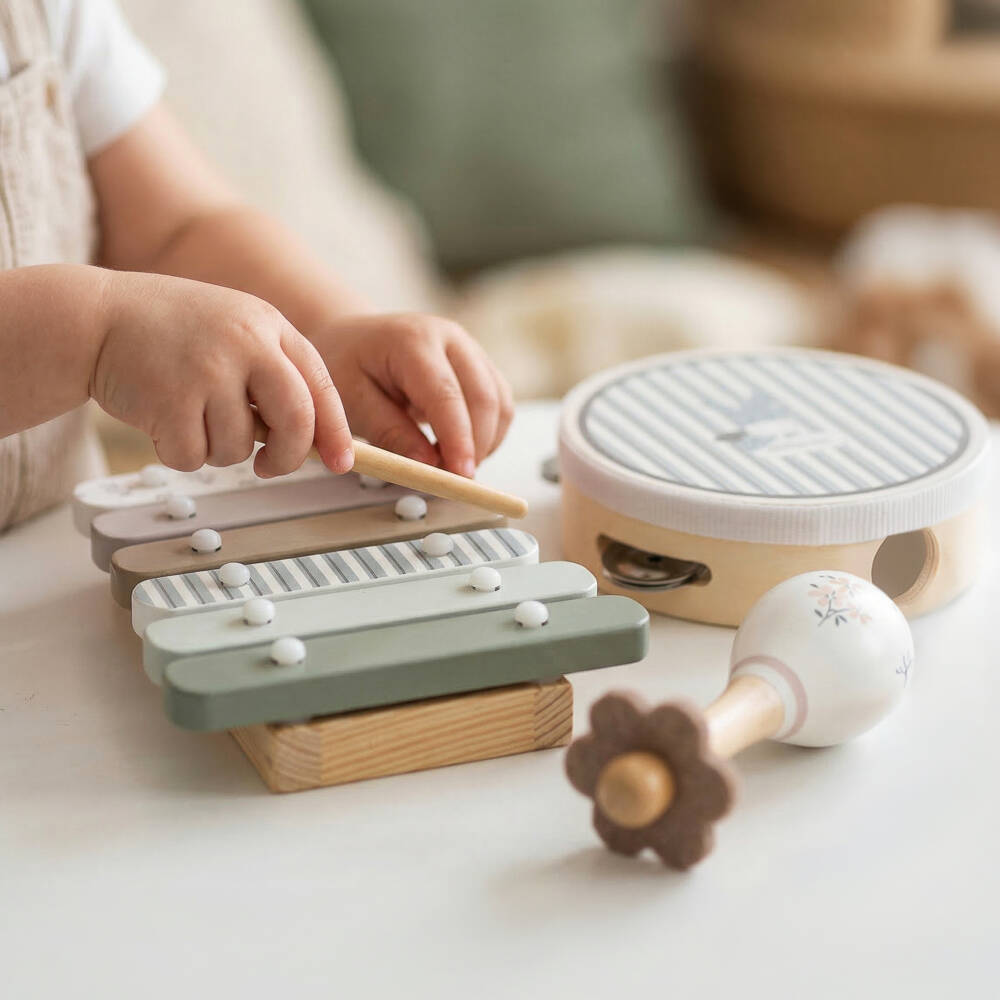 Pasito a Pasito-Wooden Musical Instrument Set (16cm) | Childrensalon