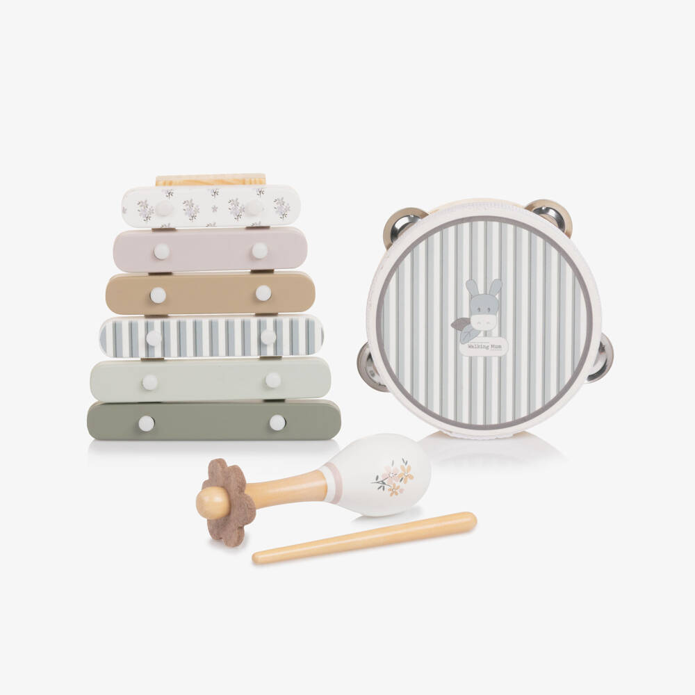 Pasito a Pasito-Wooden Musical Instrument Set (16cm) | Childrensalon