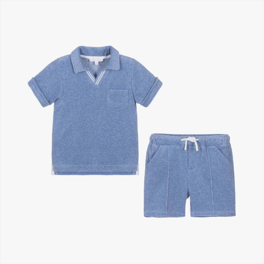 Towelling Boy Short - Blue main image 1