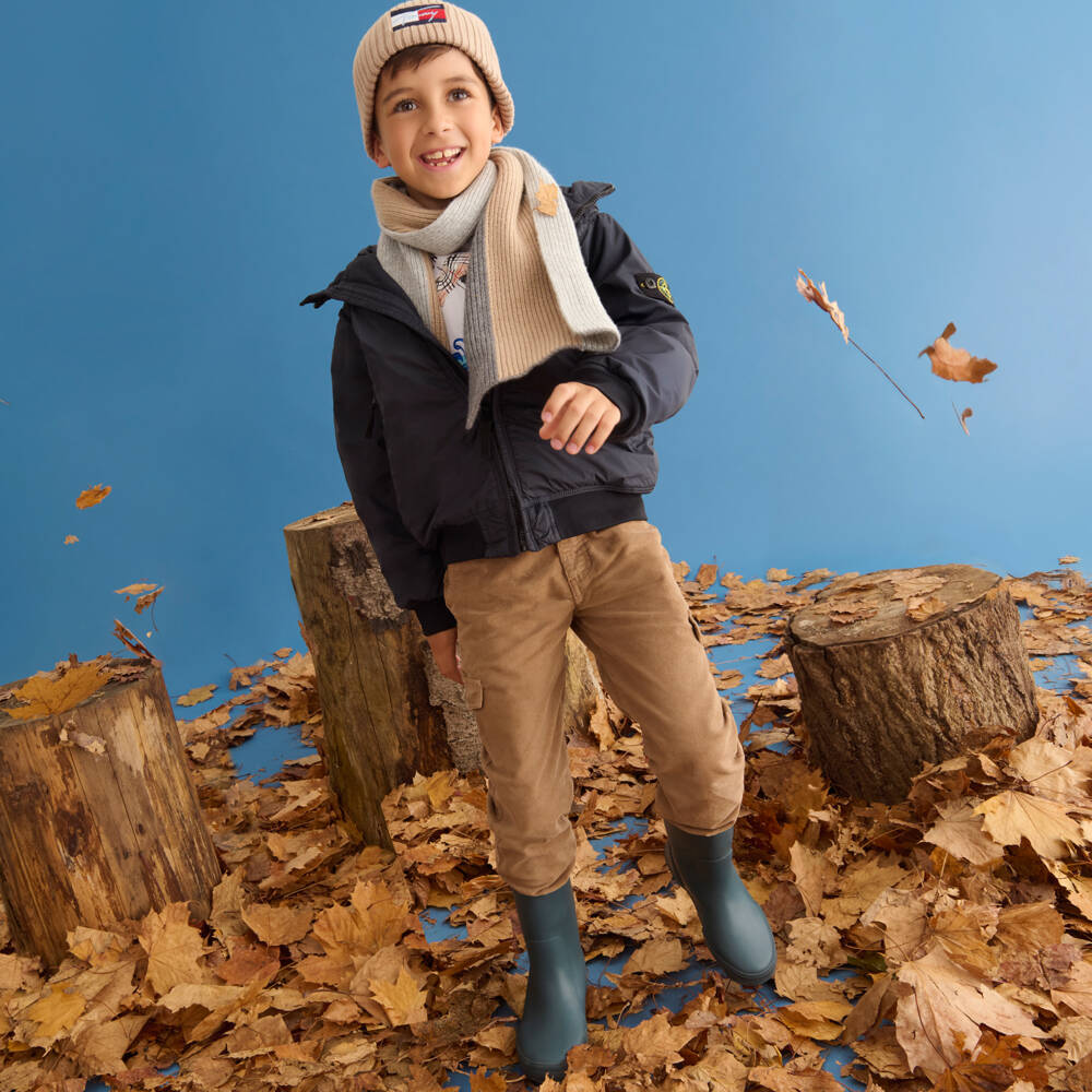 Patachou-بنطلون كوردروي لون بيج داكن للأولاد | Childrensalon