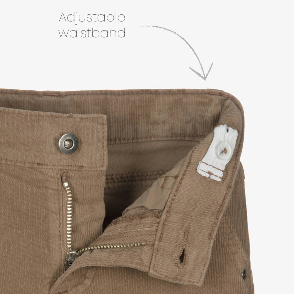 Patachou-بنطلون كوردروي لون بيج داكن للأولاد | Childrensalon
