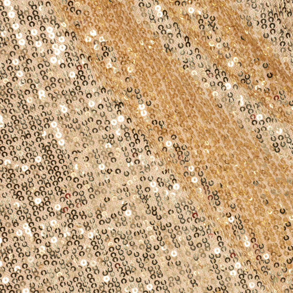 Patachou-Girls Gold Sequin Dress with Bow | Childrensalon
