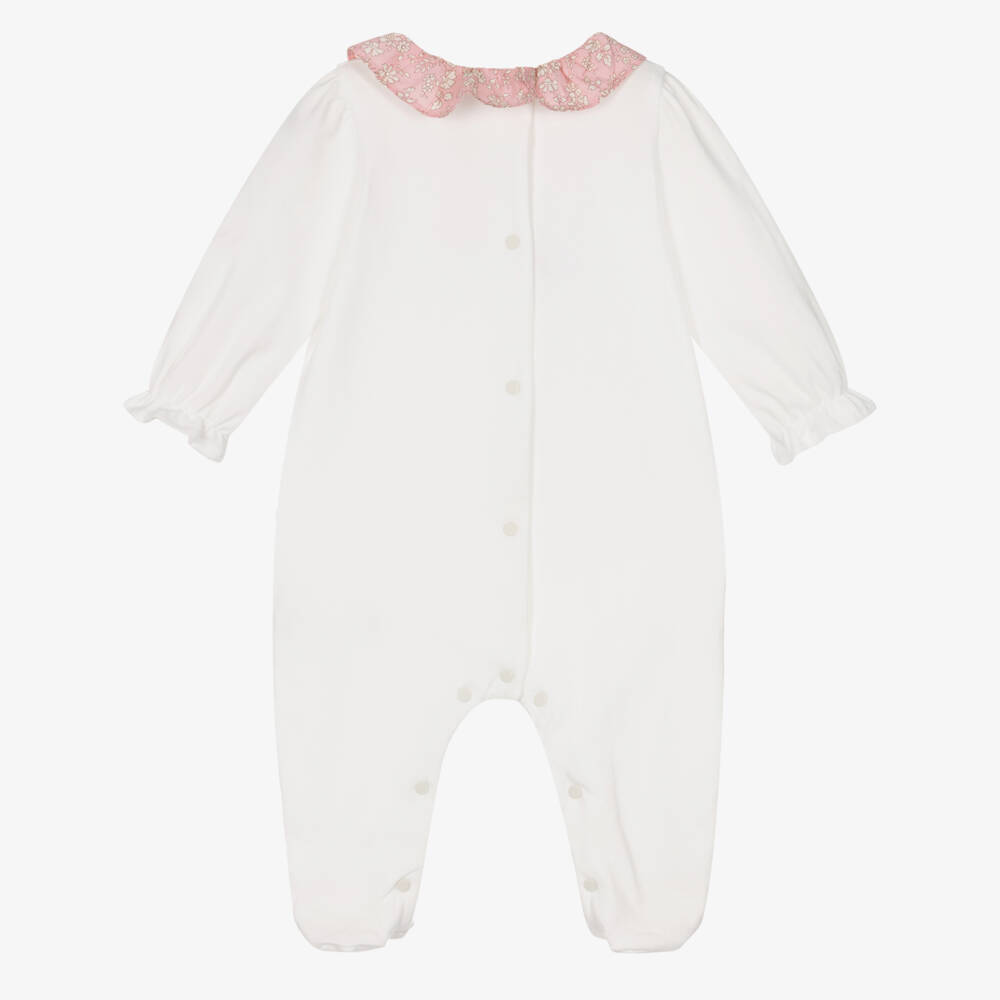 Patachou-أفارول بيبي غرو بياقة ليبرتي لون عاجي للبنات | Childrensalon