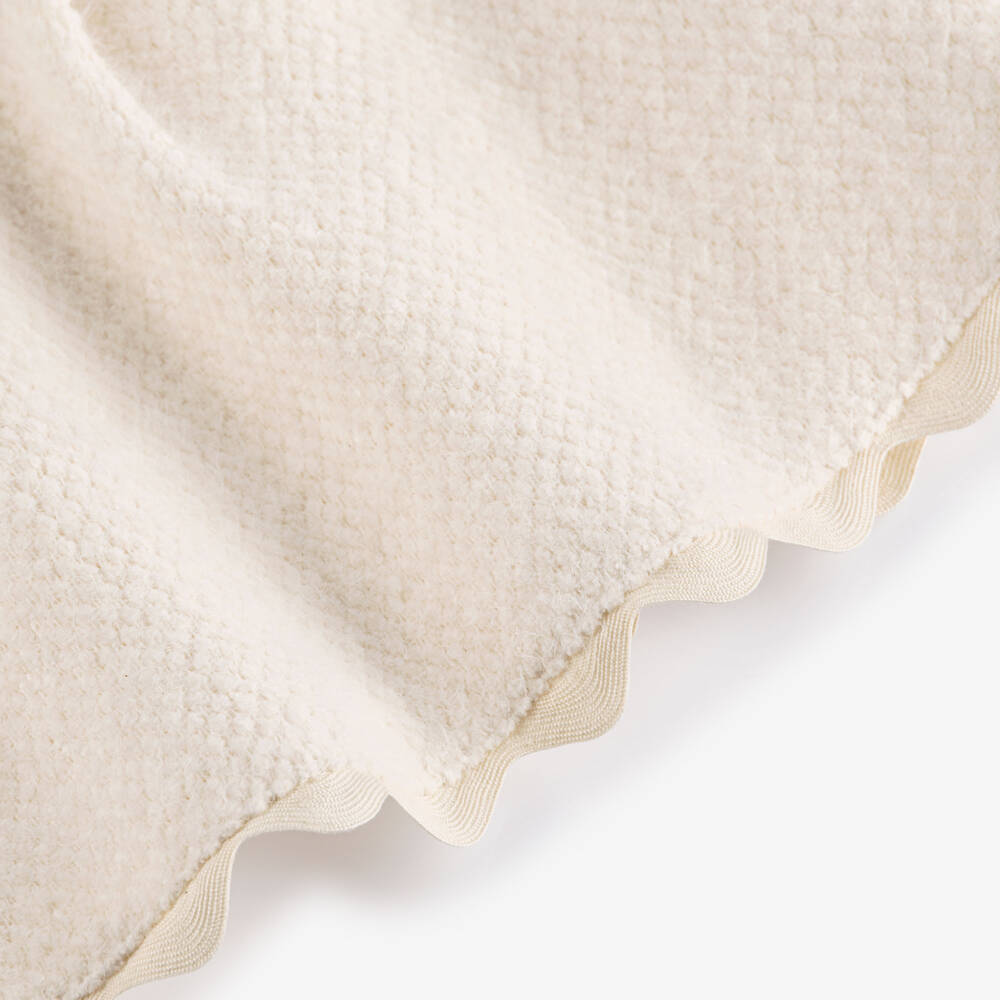 Patachou-Girls Ivory Fluffy Skirt with Ricrac Trim | Childrensalon