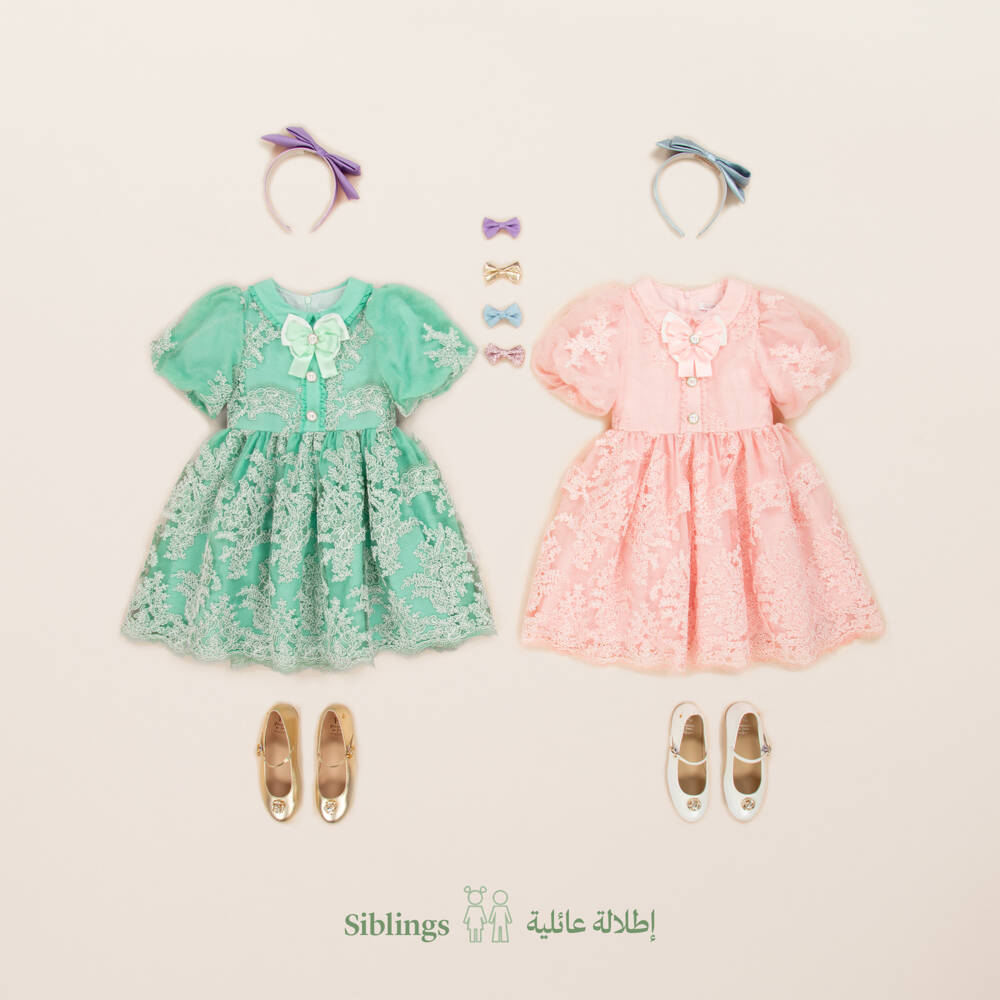 Patachou - Girls Dress with Embroidered Flowers, Ecru main image 0