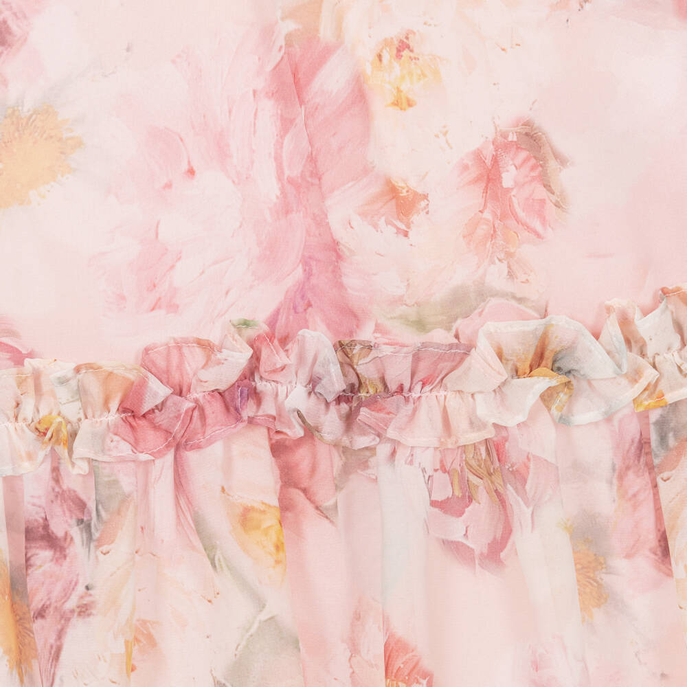 Patachou-فستان شيفون لون زهري للبنات  | Childrensalon