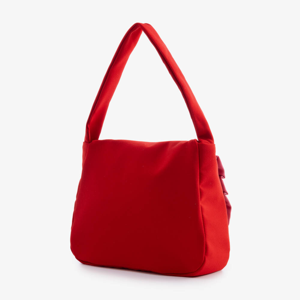 Patachou-Girls Pink & Red Crêpe Handbag (18cm) | Childrensalon