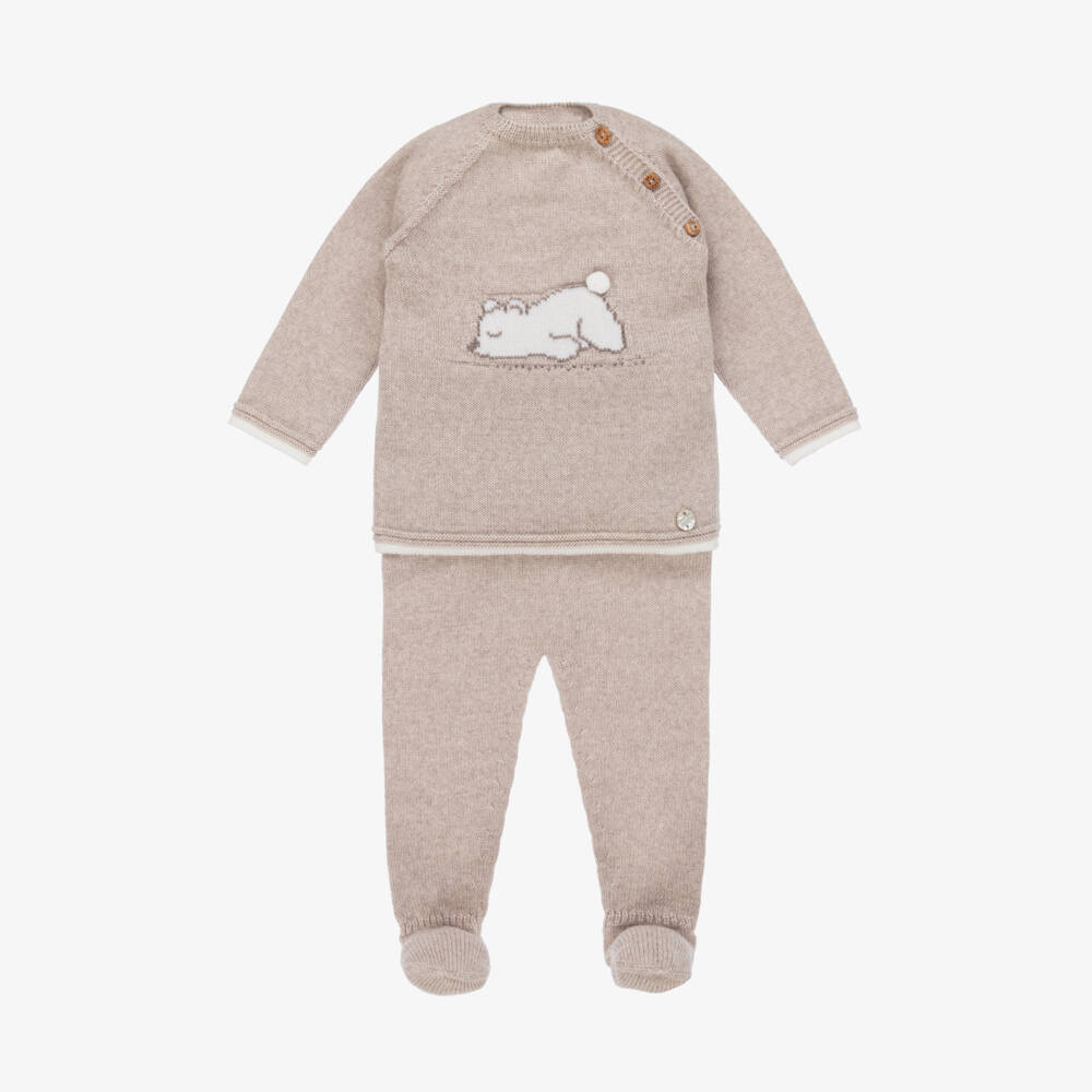 PAZ RODRIGUEZ - Velour Babygrow - Fawn