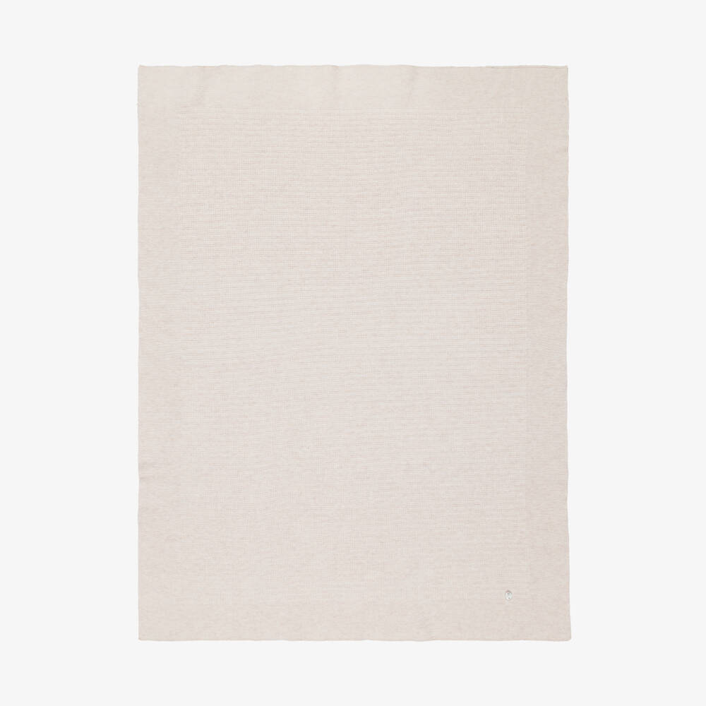 PAZ Rodríguez-Beige Wool & Cashmere Blanket (110cm) | Childrensalon