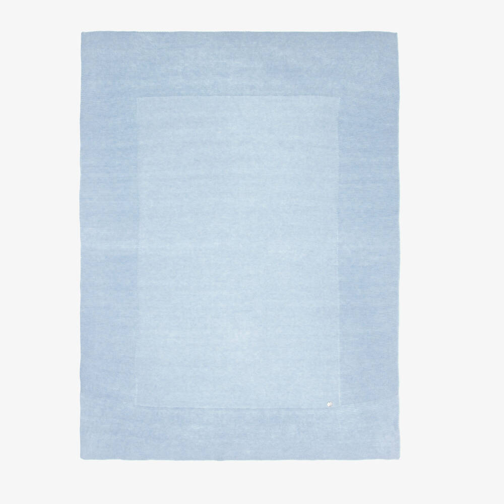 PAZ Rodríguez-طقم أفرول بيبي قطن وكشمير محبوك لون أزرق للمواليد  | Childrensalon