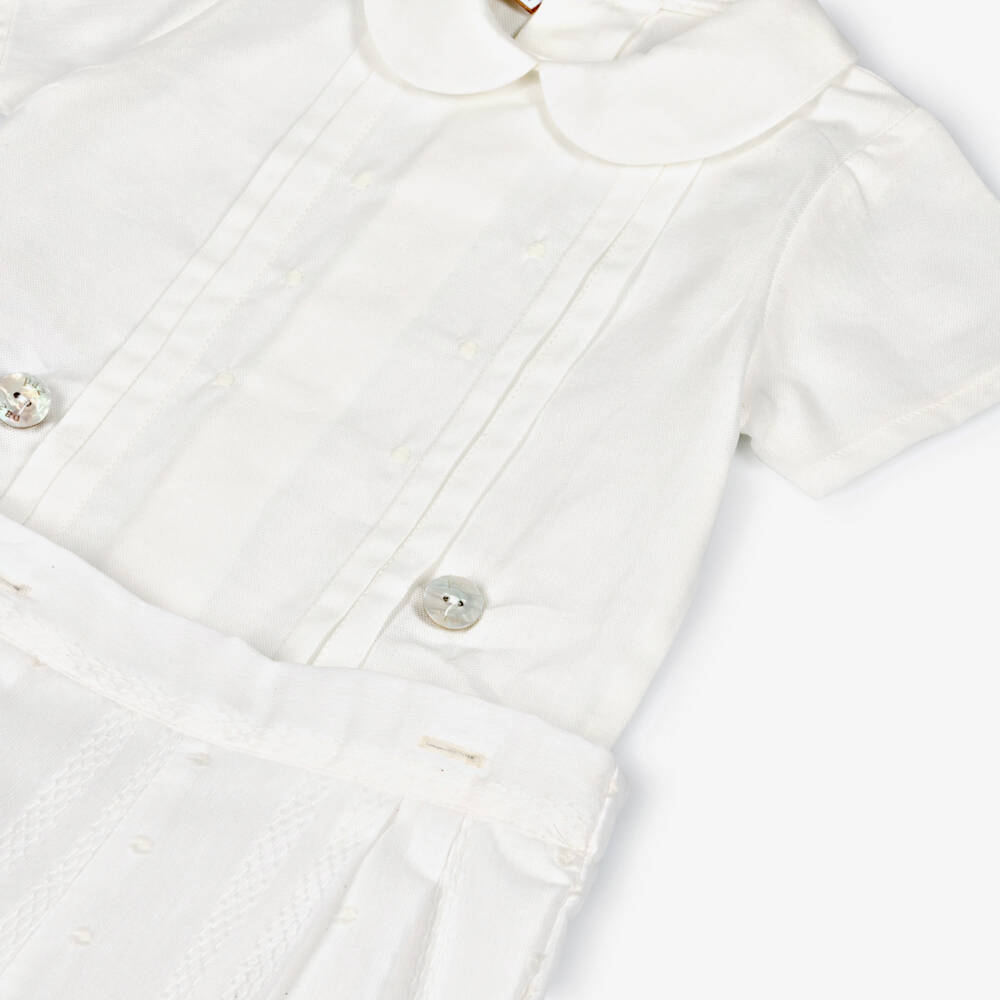 PAZ Rodríguez-بدلة بستر قطن لون عاجي للأولاد | Childrensalon