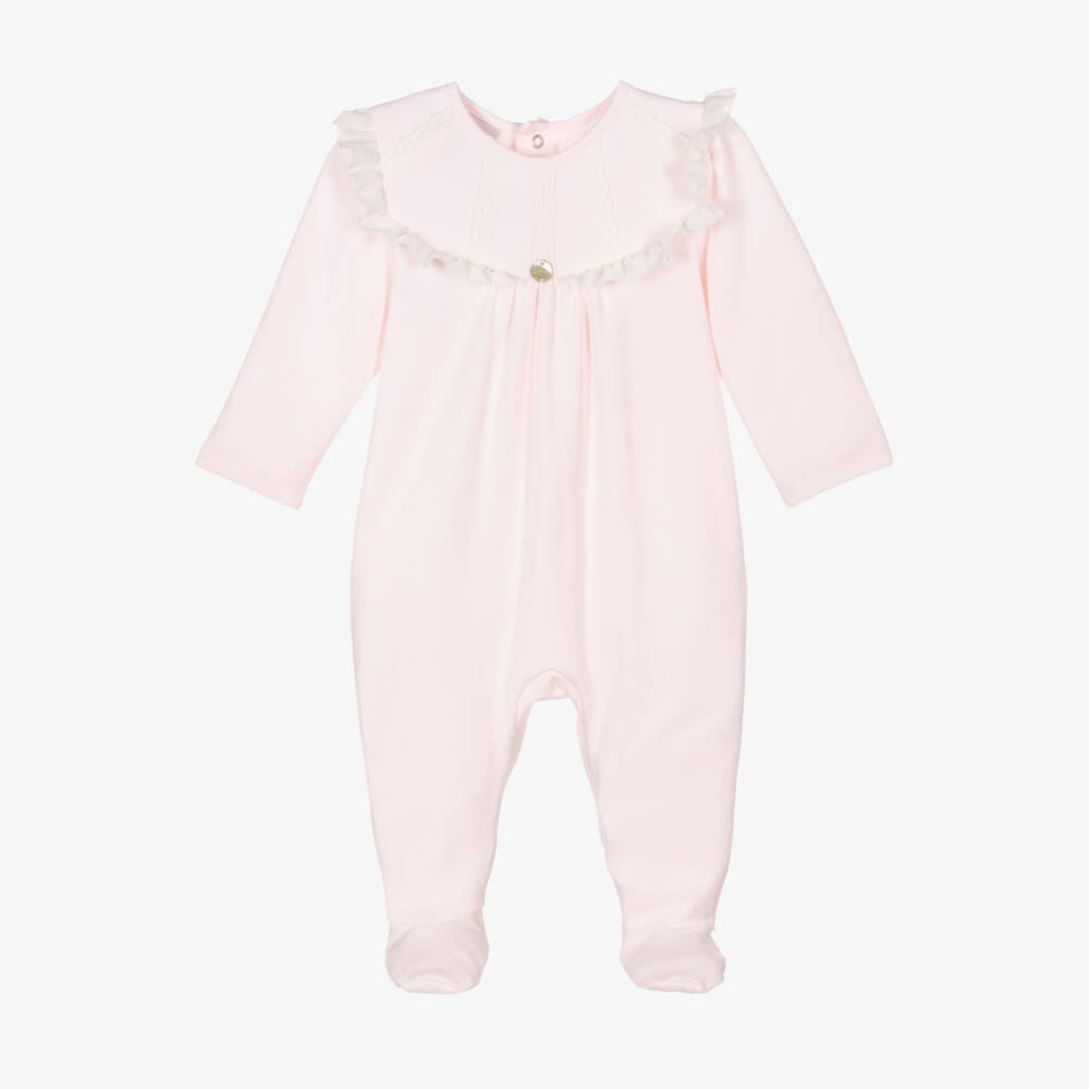 PAZ Rodríguez-Girls Pink Cotton Babygrow | Childrensalon