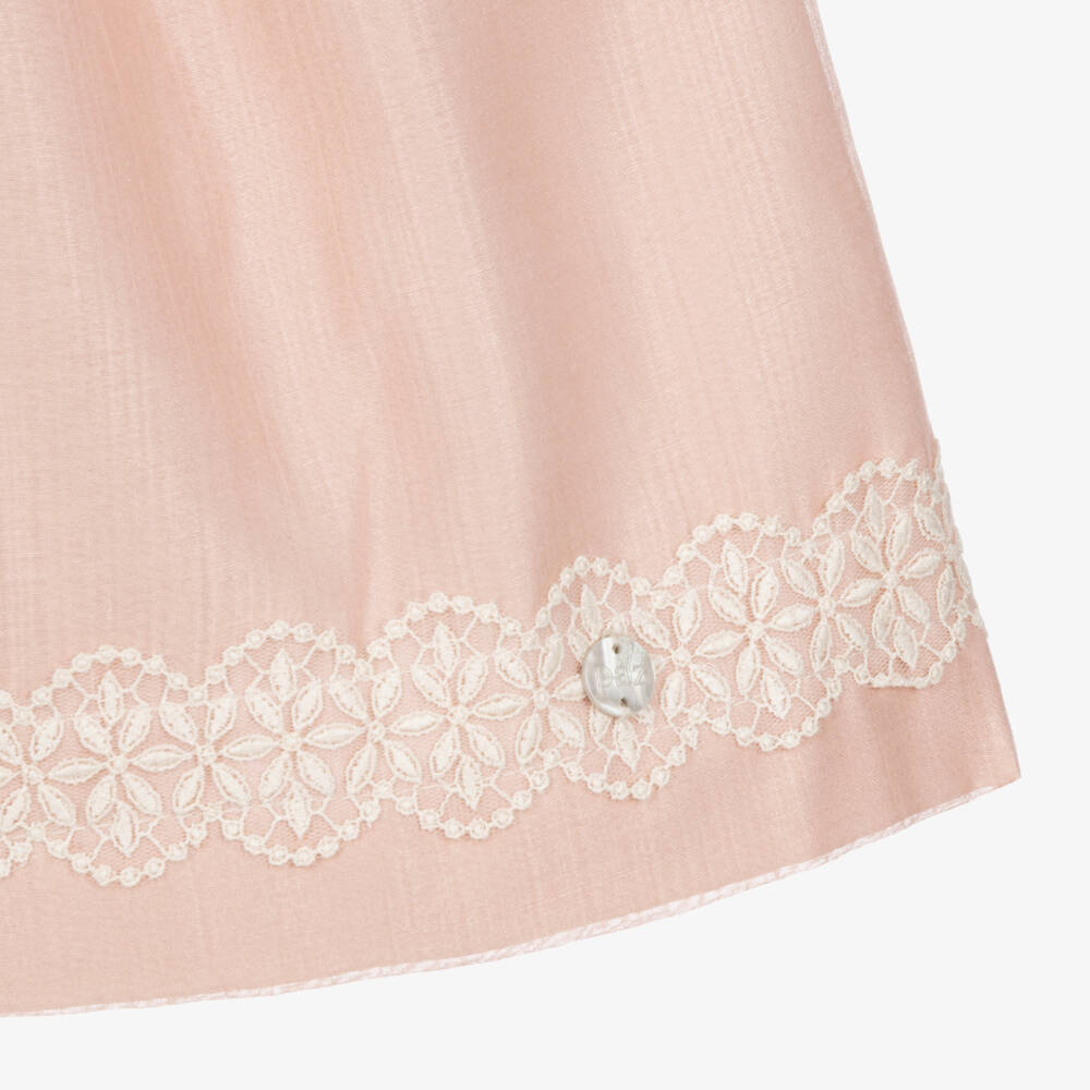 PAZ Rodríguez-Girls Rose Pink Collared Dress | Childrensalon