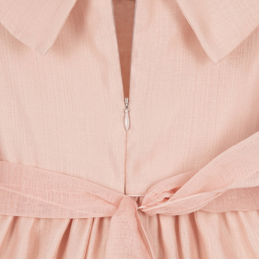 PAZ Rodríguez-Girls Rose Pink Collared Dress | Childrensalon
