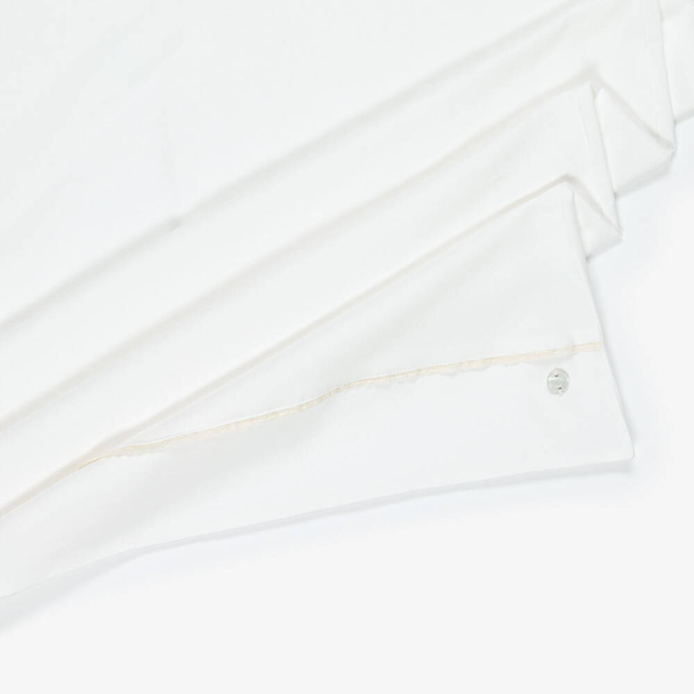 PAZ Rodríguez-Ivory Cotton Jersey Babysuit & Hat Set with Blanket | Childrensalon