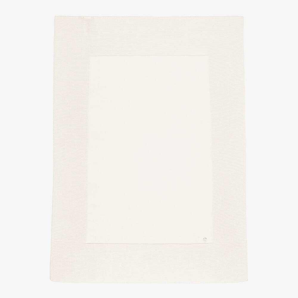 PAZ Rodríguez-Ivory Cotton Knit Blanket & Babysuit Set | Childrensalon