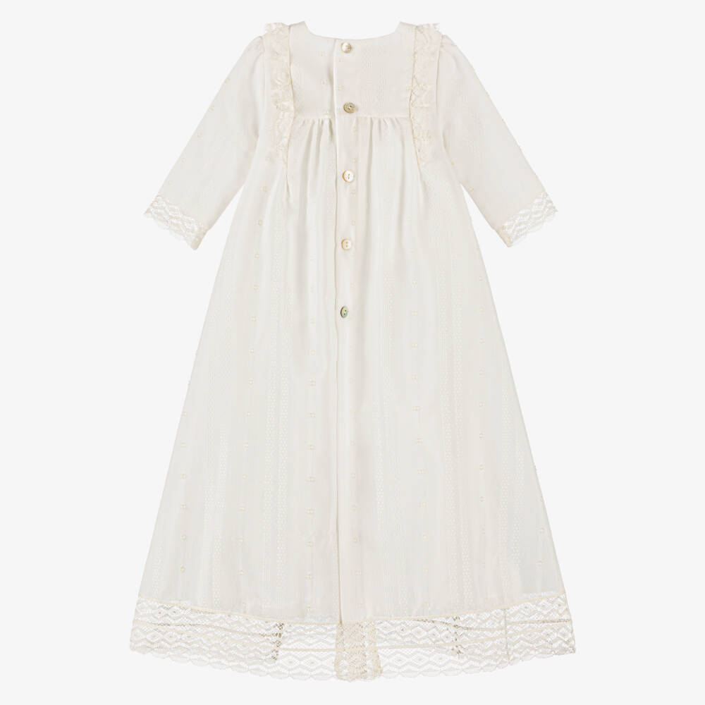 PAZ Rodríguez-فستان مراسم مطرز لون عاجي للرضع | Childrensalon