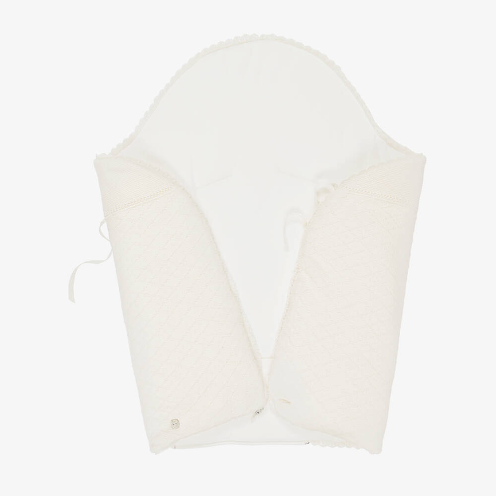 PAZ Rodríguez-Ivory Knitted Baby Nest (75cm) | Childrensalon