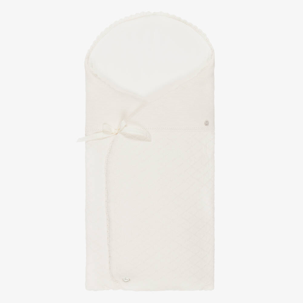 PAZ Rodríguez-Ivory Knitted Baby Nest (75cm) | Childrensalon