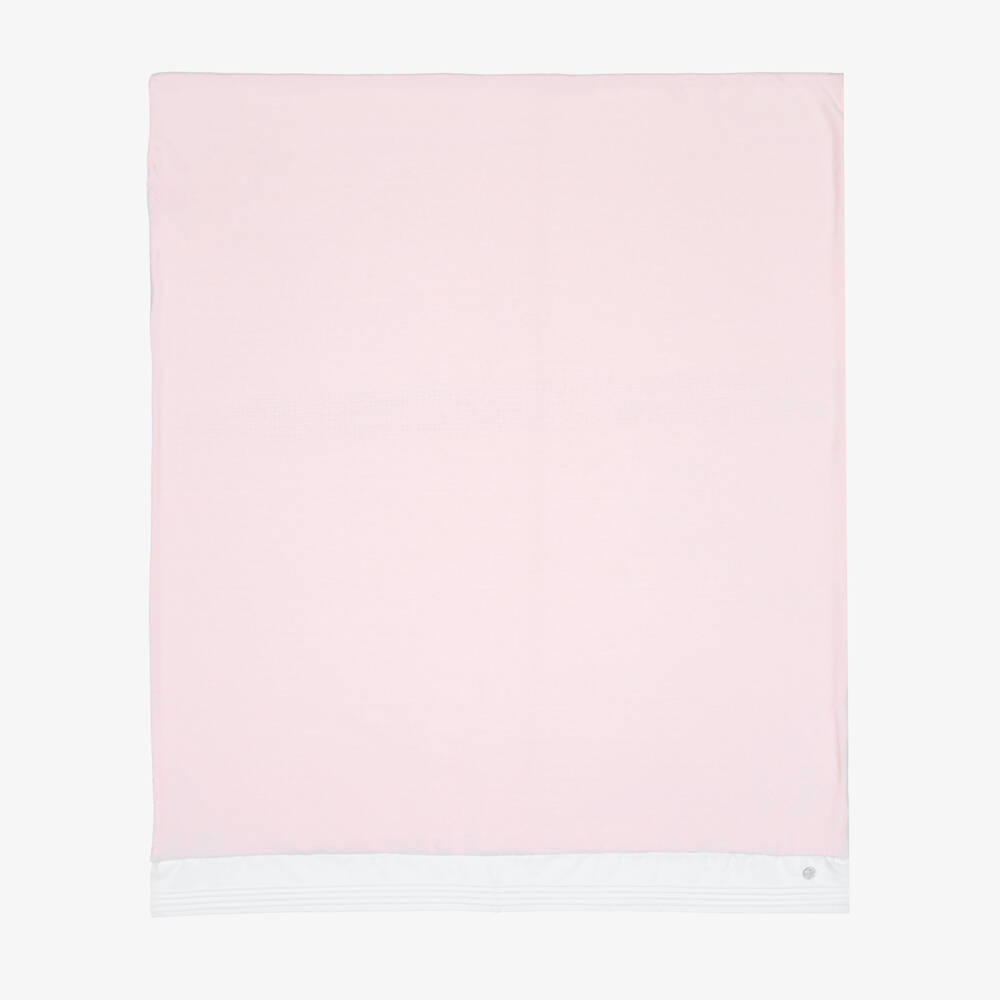 PAZ Rodríguez-Pink Velour Baby Blanket (86cm) | Childrensalon