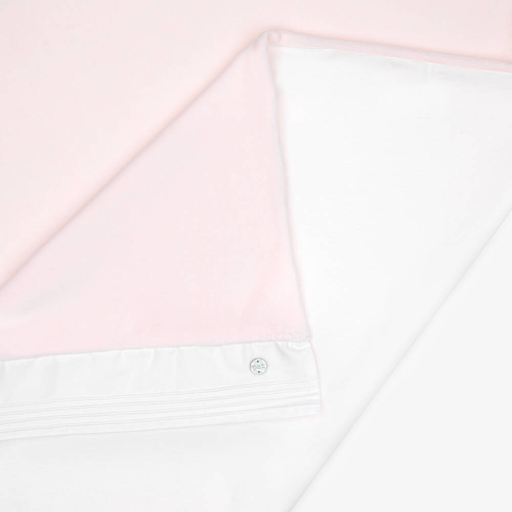 PAZ Rodríguez-Pink Velour Baby Blanket (86cm) | Childrensalon