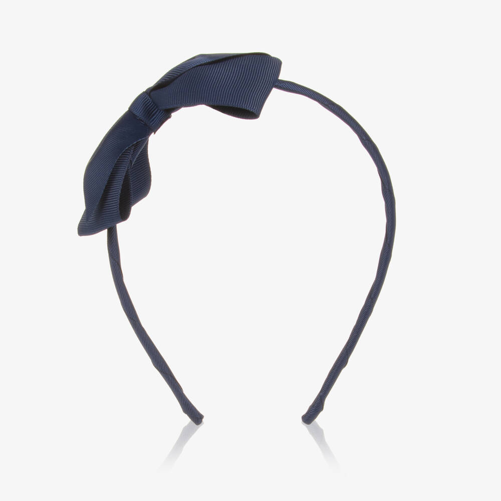 Peach Ribbons-Синий ободок с бантиком для девочек | Childrensalon