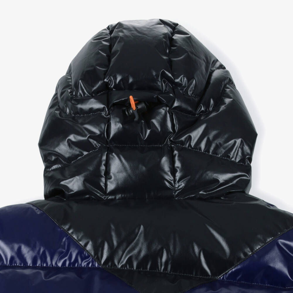 Perfect Moment-جاكيت تزلج مبطن بالريش لون أسود وأزرق للأطفال | Childrensalon