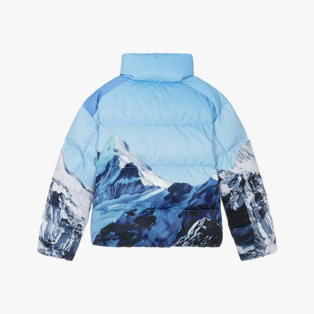 Perfect Moment-Blue Mountain Print Ski Jacket | Childrensalon