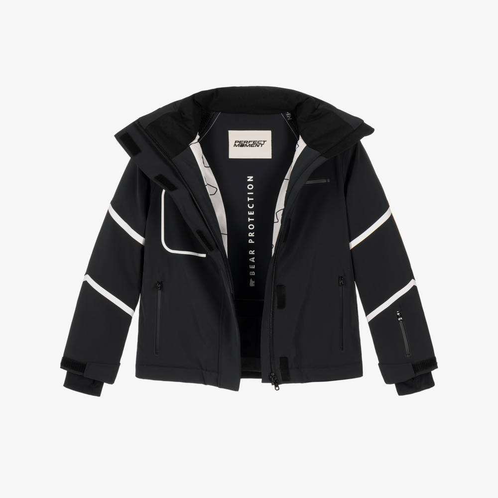 Perfect Moment-Boys Black Qanuk Pro Technical Ski Jacket | Childrensalon