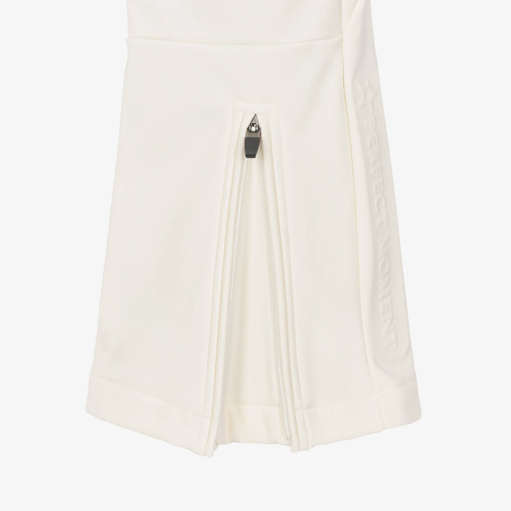 Perfect Moment-Girls Ivory Flared High Performance Ski Trousers | Childrensalon