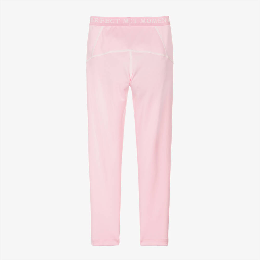Perfect Moment-Girls Pink Thermal Star Leggings | Childrensalon
