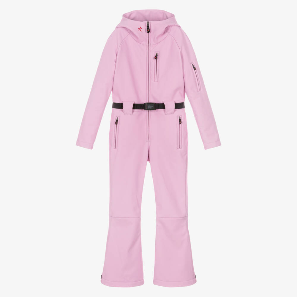 Perfect Moment-Girls Powder Pink Water-Repellent Technical Ski Suit | Childrensalon