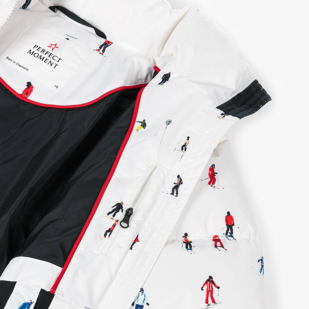 Perfect Moment-جاكيت تزلج منفوخ لون أبيض للبنات | Childrensalon