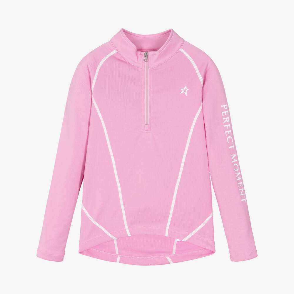 Perfect Moment-توب حراري بنصف سحاب لون زهري للبنات | Childrensalon