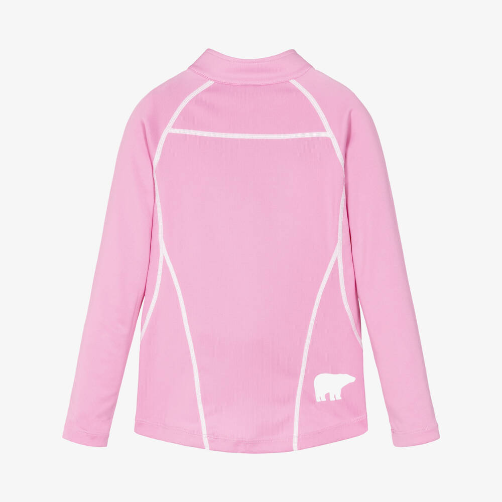 Perfect Moment-Pink Thermal Base Layer Half-Zip Top | Childrensalon