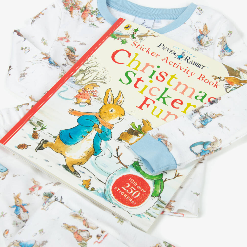 Peter Rabbit™ by Childrensalon-Christmas Pyjamas & Sticker Book Gift Hamper | Childrensalon