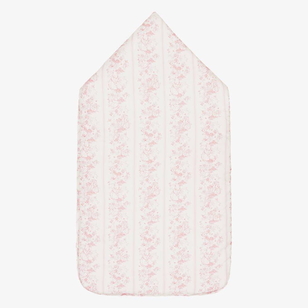 Peter Rabbit™ by Childrensalon-Конверт розовый из льна для девочек с Флопси Мопси и Котонтейл | Childrensalon